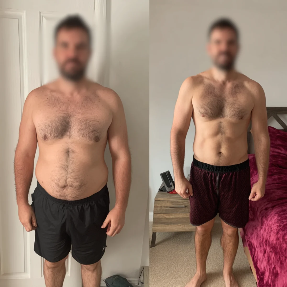Daniel before after results Dubai transformation