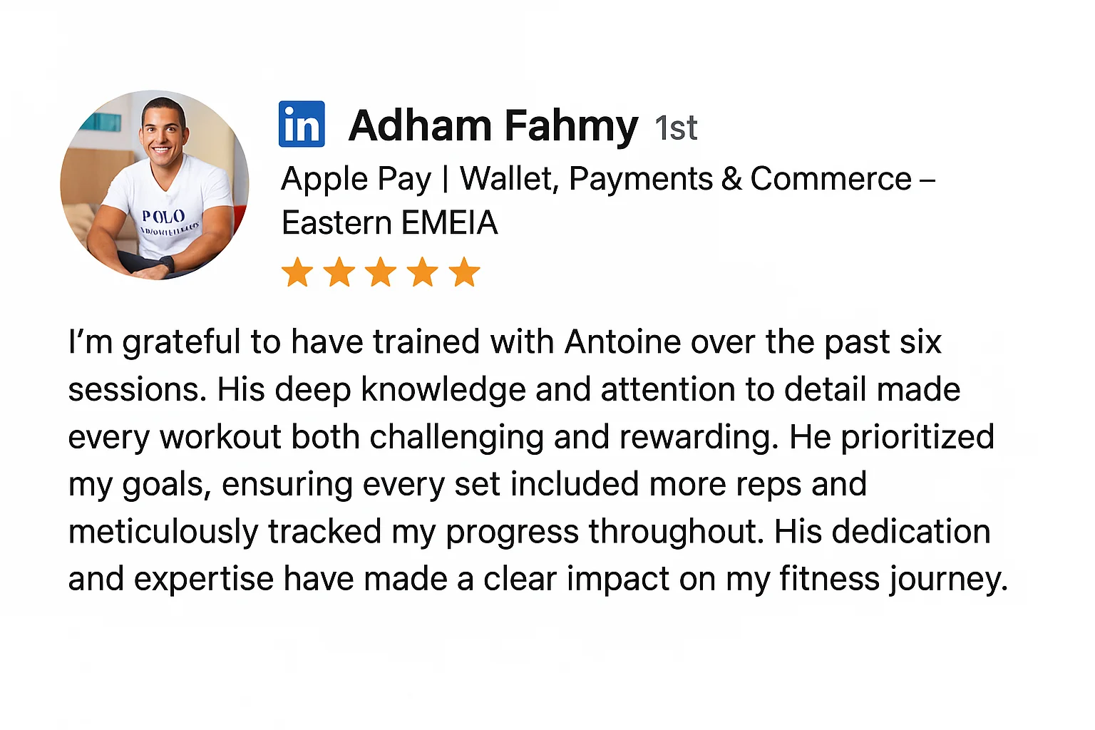 Adham - Client Testimonial
